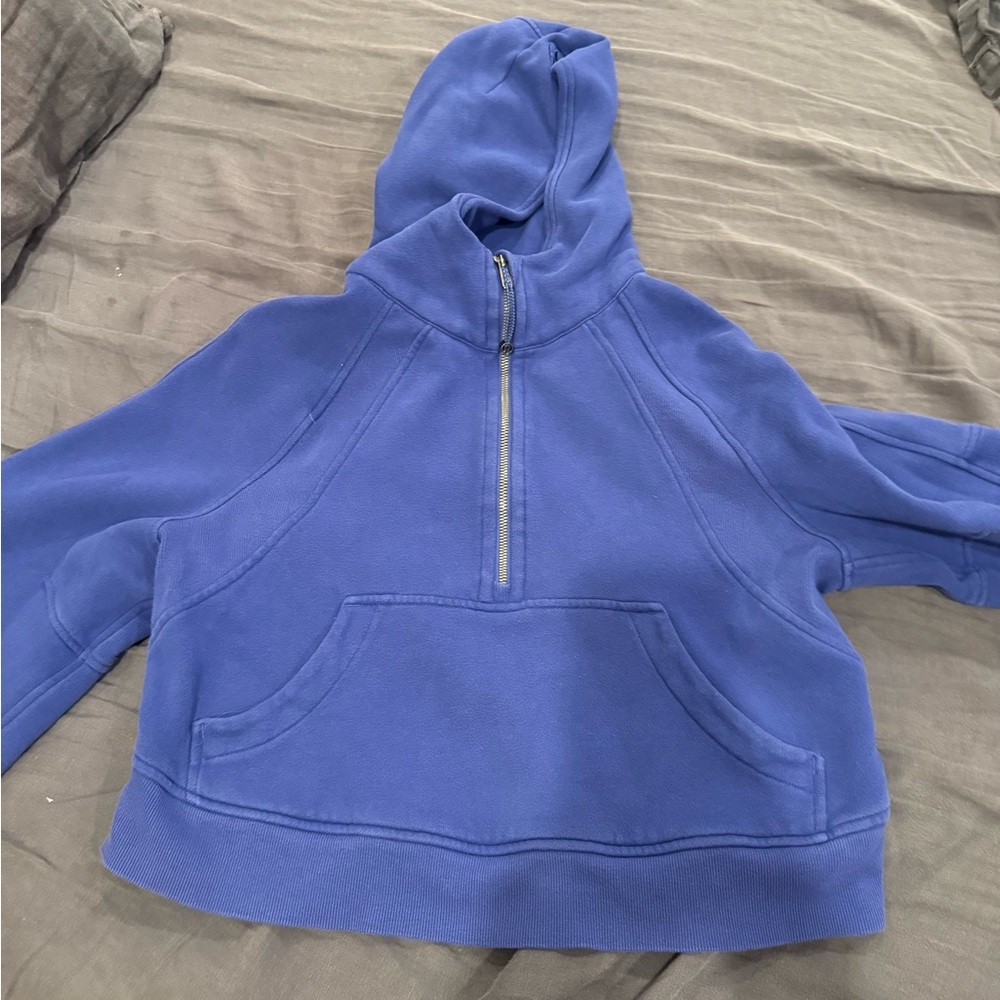 Lulu Lemon scuba Blue/Purple Half-Zip Hoodie